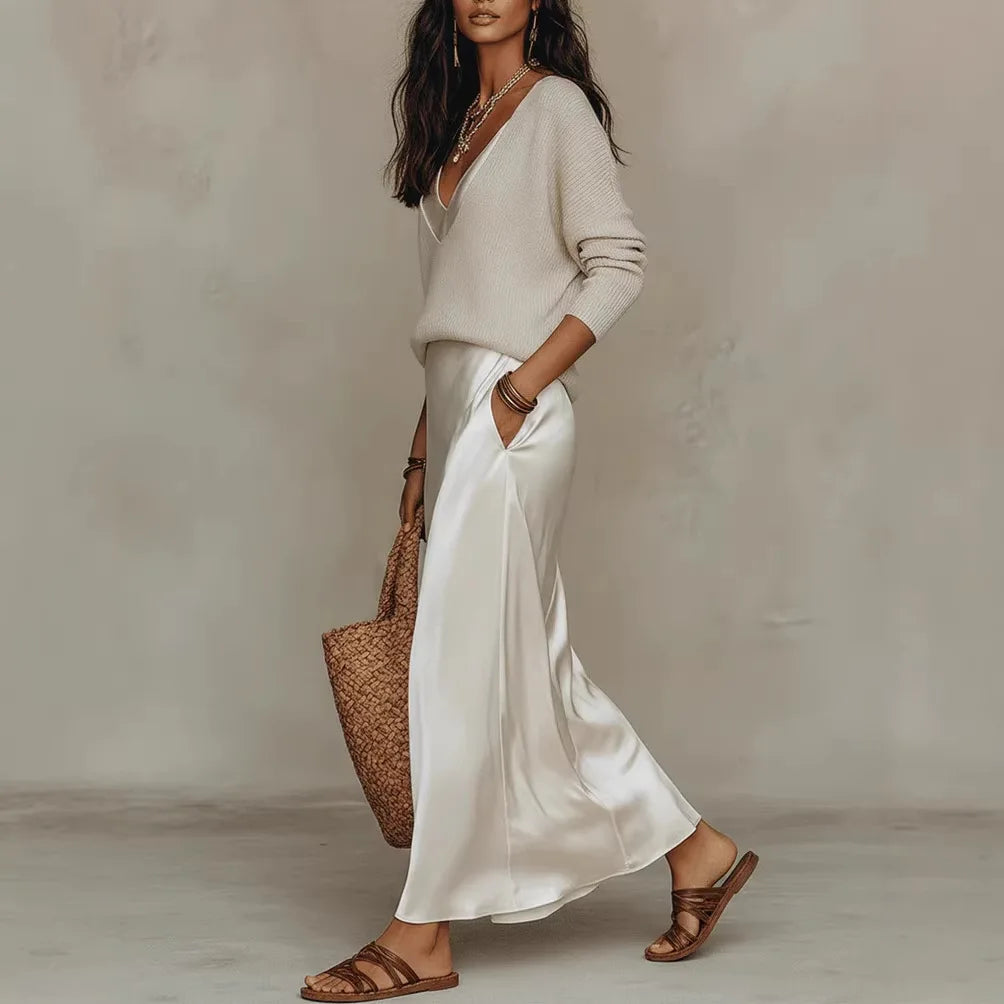 Luxe Satin Two-Piece Set